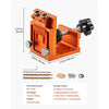 VEVOR Pocket Hole Jig Kit, 0.47 to 1.89 in Adjustable, Jig Pocket Hole System with Step Drill, Hex Wrench, Drill Stop Ring, Square Drive Bit, Plugs and Screws, Reinforced Metal Frame, for Woodworking