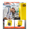 VEVOR Portable Eye Wash Station 14 Gal, OSHA-Approved Eyewash Station Wall-Mounted/On Flat Surface, Emergency Eye Wash Unit with 2 Sprays, First Aid Eyewash Units for Schools, Labs, Factories, Yellow