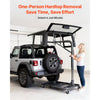 VEVOR Hard Top Remover Lift, 220 lbs, Jeep Hardtop Removal and Storage System, Quick & Easy One-Person Operation, Adjustable Height, for Jeep Wrangler YJ, TJ, JK, JL, 4XE, Ford Bronco 4 Door & 6 Gen+