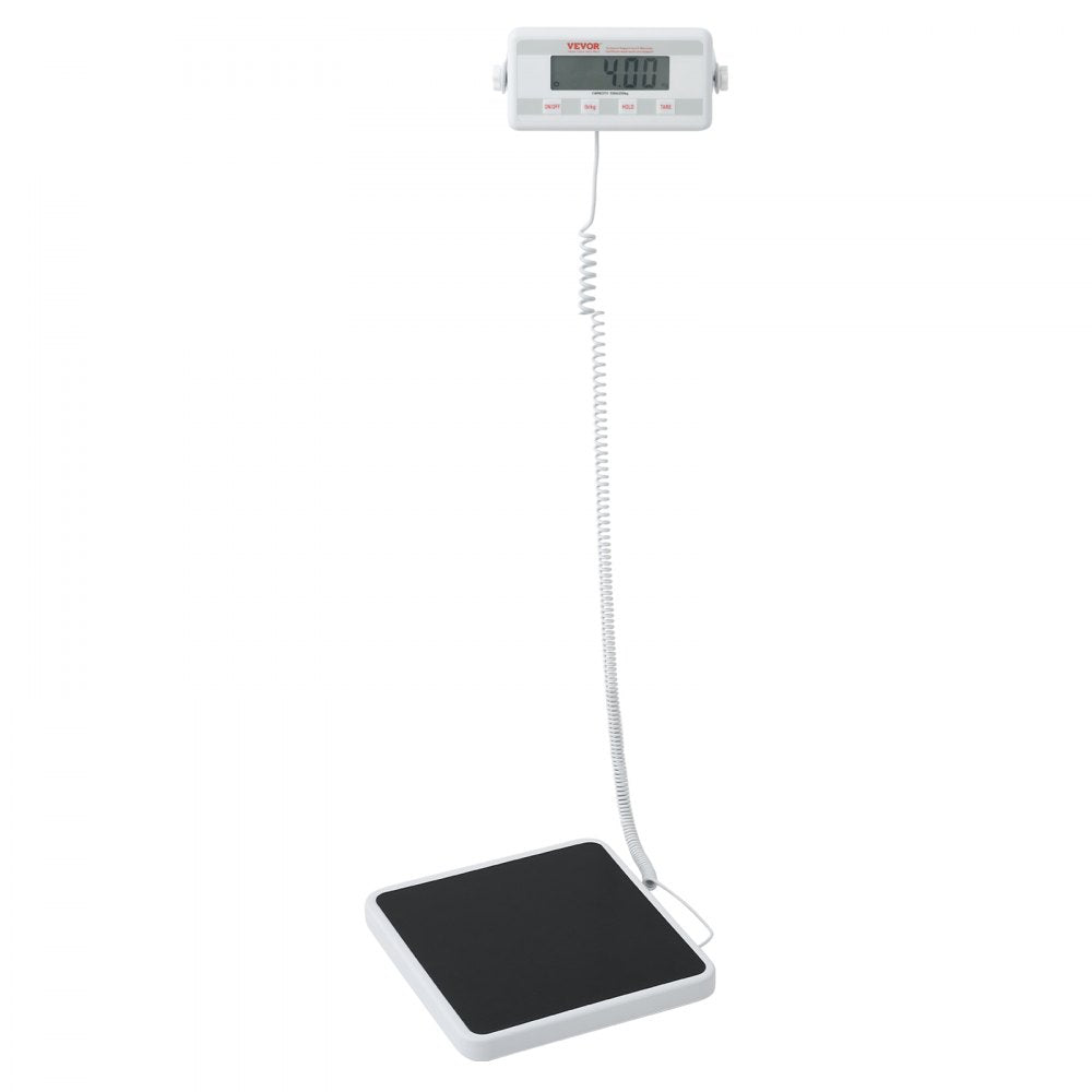 VEVOR Portable Medical Scale, Professional Digital Physician Scale for Weighing - with Anti-Slip Mat, 2 Units (kg/lb), Hold & Tare Function, 550LBS Capacity Physician Wight Scale for Gym Home Hospital