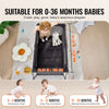 VEVOR Baby Travel Crib and Play Yard, Folding Baby Playpen with Zipper Gate & Soft Mattress, Portable Toddler Crib with Breathable Mesh, Travel Bag, Indoor/Outdoor Kids Activity Center for 0-36 Months