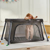 VEVOR Baby Travel Crib and Play Yard, Folding Baby Playpen with Zipper Gate & Soft Mattress, Portable Toddler Crib with Breathable Mesh, Travel Bag, Indoor/Outdoor Kids Activity Center for 0-36 Months