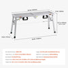 VEVOR Work Platform, 3 Gear Adjustable Height, Folding Alloy Steel Step Ladder, Portable Scaffolding Platform, 400 lb Load Capacity, Non-Slip Rubber Feet, Drywall Painting Stool, for Cleaning &Washing