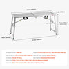 VEVOR Work Platform, 4 Gear Adjustable Height, Folding Alloy Steel Step Ladder, Portable Scaffolding Platform, 800 lb Load Capacity, Non-Slip Rubber Feet, Drywall Painting Stool, Cleaning & Washing