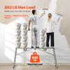 VEVOR Work Platform, 4 Gear Adjustable Height, Folding Alloy Steel Step Ladder, Portable Scaffolding Platform, 880 lb Load Capacity, Non-Slip Rubber Feet, Drywall Painting Stool, Cleaning & Washing