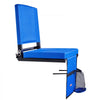 VEVOR Stadium Seat, Folding Bleacher Chair with Back Support and Thick Cushion, Padded Stadium Seat for Bleacher Includes Shoulder Strap, Hooks, Cup Holder, and Side Pocket, Blue Bleachers Chair