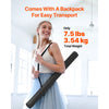 VEVOR Dance Floor, 6.6' x 3' Portable Yoga Mat with Organizer Bag, 1.5 mm Thick Workout Mats, Non-slip Floor Mats for Practicing at Home, Studios, Stage