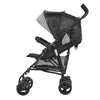 VEVOR Lightweight Stroller, Compact Easy Fold MultiPosition Recline Canopy Backrest, Carbon Steel Frame, Large Storage Basket,Cup Holder, Umbrella Toddler Baby Stroller for Travel, Light Gray/Black