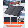 VEVOR 100W Bifacial Solar Panel, 16BB N-Type Foldable Monocrystalline Solar Panel Charger 24% Efficiency, Portable with MC4 Output, USB-A (QC3.0), Type-C & DC Ports for Power Stations Camping Hiking