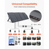 VEVOR 200W Foldable Solar Panel, 24% High-Efficiency Portable Monocrystalline Solar Panel Charger with MC4 Output, USB-A, Type-C & DC Ports, IP67 Waterproof for Power Stations, Camping, Hiking Trips