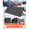 VEVOR 300W Foldable Monocrystalline Solar Panel, 23% High-Efficiency Portable Mono Solar Panel Charger with MC4 Output & 10-in-1 DC Adapters, IP67 Waterproof for Power Stations, Camping, Hiking Trips