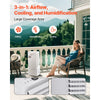 VEVOR Portable Air Conditioner, 9L 550 CFM Swamp Cooler Air Conditioner with 12H Timer & Remote Control, 3-Speed Evaporative Air Cooler with 2 Ice Boxes, Quiet & Movable, Ideal for Outdoor Indoor Use