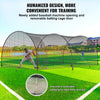 VEVOR Baseball Batting Cage, Softball and Baseball Batting Cage Net and Frame, Practice Portable Cage Net with Carry Bag, Heavy Duty Enclosed Pitching Cage, for Backyard Batting Hitting Training, 22FT