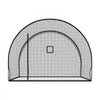 VEVOR Baseball Batting Cage, 12.0 x 10.2 x 7.6 FT Freestanding Portable Batting Cage, Hitting Cages with 4-Ply Knotless Polyester & Pitching Machine Opening, Battings Cages Netting for Indoor Outdoor