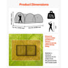 VEVOR Baseball Batting Cage, 22.2 x 12.1 x 7.9 FT Freestanding Portable Batting Cage, Hitting Cages with 4-Ply Knotless Polyester & Pitching Machine Opening, Battings Cages Netting for Indoor Outdoor