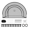 VEVOR Baseball Batting Cage, 22.2 x 12.1 x 7.9 FT Freestanding Portable Batting Cage, Hitting Cages with 4-Ply Knotless Polyester & Pitching Machine Opening, Battings Cages Netting for Indoor Outdoor
