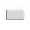 VEVOR Baseball Batting Cage, 22.2 x 12.1 x 7.9 FT Freestanding Hitting Net, for Indoor Outdoor Practice, 4-Ply Knotless Polyester Netting, Pitching Machine Opening, Baseball Hitting Trainer for Team