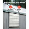 VEVOR 20 inch Shutter Exhaust Fan, Wall Mounted Attic Vent Fan with 3000 CFM Airflow, AC Motor, Heavy-duty Steel Construction, Low Noise for Shed, Garage, Greenhouse Ventilation Cooling, Silver