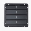 VEVOR 18 inch Shutter Exhaust Fan, Wall Mounted Attic Vent Fan with Variable Speed Controller, 2200 CFM, AC Motor, Heavy-duty Steel, Low Noise for Shed, Garage, Greenhouse Ventilation Cooling, Black
