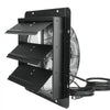 VEVOR Shutter Exhaust Fan, 14'' with Temperature Humidity Controller,  EC-motor, 1513 CFM, 10-Speed Adjustable Wall Mount Attic Fan, Ventilation and Cooling for Greenhouses, Garages, Sheds, ETL Listed
