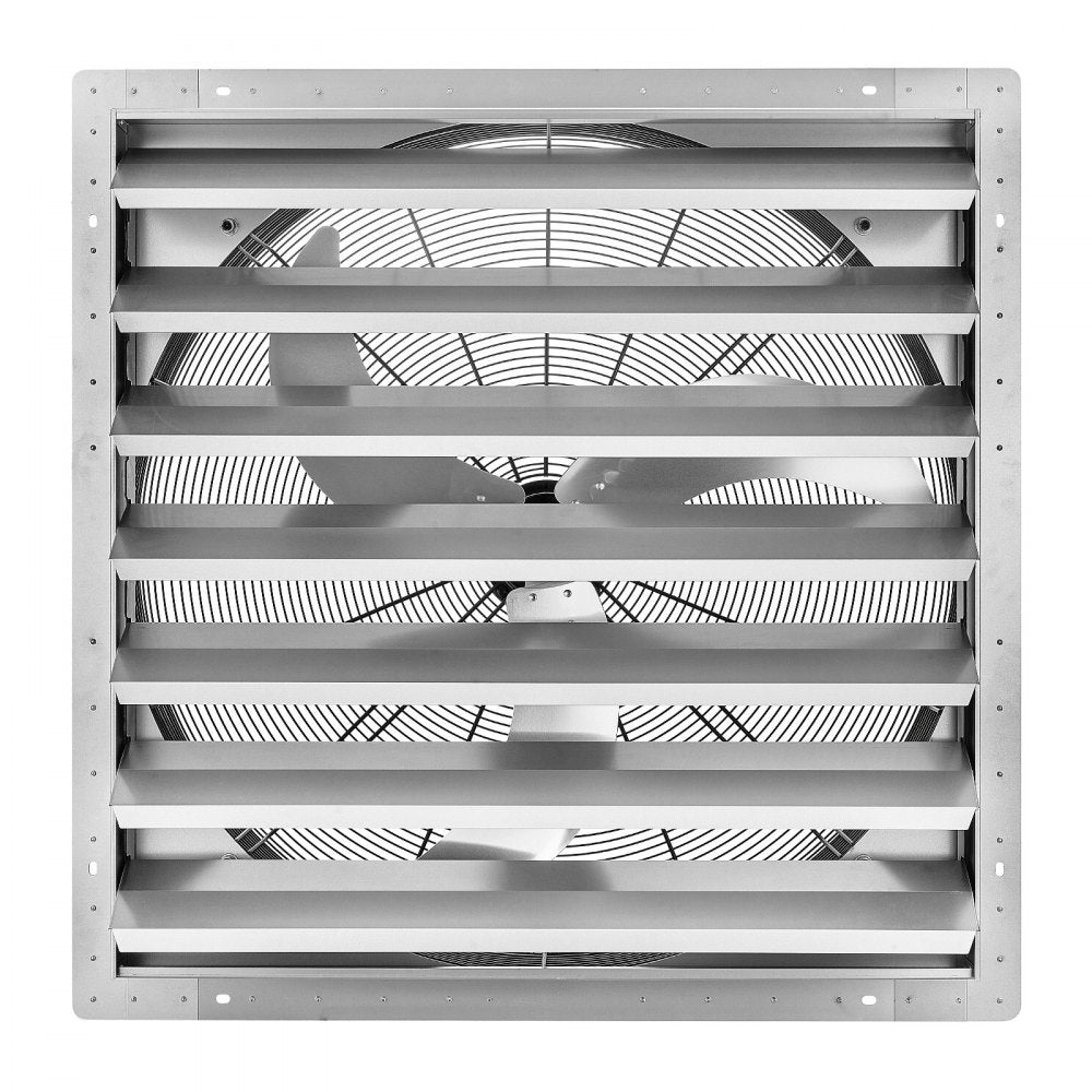 VEVOR 36 Inch Shutter Exhaust Fan Wall Mounted Automatic Louvers Silver, Sturdy Steel Housing, Low Noise, AC Motor, 9761 CFM Ventilation and Cooling for Attic, Garage, Barn, Greenhouse, Workshop