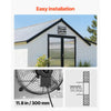 VEVOR 10 Inch Shutter Exhaust Fan Wall Mounted 874 CFM Automatic Louvers, Sturdy Steel Housing, Low Noise, AC Motor, Ventilation and Cooling for Attic, Garage, Barn, Greenhouse, Workshop, Silver