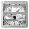 VEVOR 12 Inch Shutter Exhaust Fan Wall Mounted 1347 CFM Automatic Louvers, Sturdy Steel Housing, Low Noise, AC Motor, Ventilation and Cooling for Attic, Garage, Barn, Greenhouse, Workshop, Silver