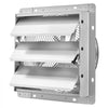 VEVOR 12 Inch Shutter Exhaust Fan Wall Mounted 1347 CFM Automatic Louvers, Sturdy Steel Housing, Low Noise, AC Motor, Ventilation and Cooling for Attic, Garage, Barn, Greenhouse, Workshop, Silver