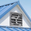 VEVOR 24 Inch Shutter Exhaust Fan Wall Mounted Automatic Louvers Silver, Sturdy Steel Housing, Low Noise, AC Motor, 7030 CFM Ventilation and Cooling for Attic, Garage, Barn, Greenhouse, Workshop