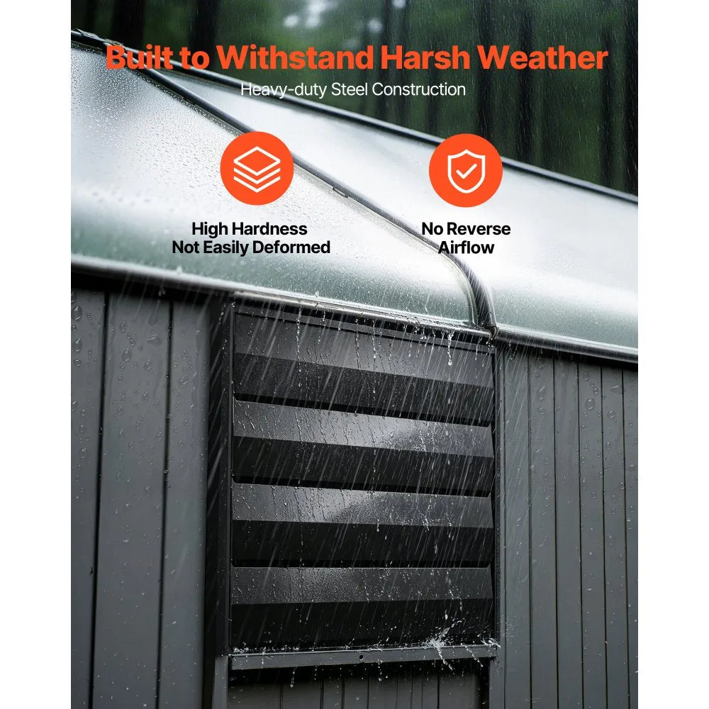 VEVOR 18 in Shutter Exhaust Fan Wall-Mount Automatic Louvers Variable Speed, Sturdy Steel Housing, Low Noise, AC Motor, 3051 CFM Ventilation and Cooling for Attic, Garage, Barn, Greenhouse, Workshop