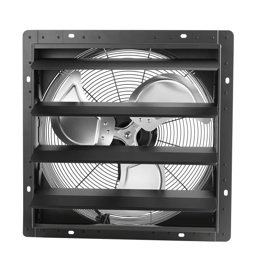 VEVOR 18 in Shutter Exhaust Fan Wall-Mount Automatic Louvers Variable Speed, Sturdy Steel Housing, Low Noise, AC Motor, 3051 CFM Ventilation and Cooling for Attic, Garage, Barn, Greenhouse, Workshop