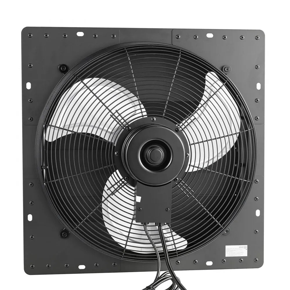 VEVOR 18 in Shutter Exhaust Fan Wall-Mount Automatic Louvers Variable Speed, Sturdy Steel Housing, Low Noise, AC Motor, 3051 CFM Ventilation and Cooling for Attic, Garage, Barn, Greenhouse, Workshop