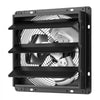 VEVOR 12 Inch Shutter Exhaust Fan Wall Mounted Automatic Louvers EC Motor, Steel Housing, Temperature & Humidity Controller, Ventilation & Cooling for Attic, Garage, Barn, Greenhouse, Workshop, Black