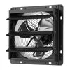 VEVOR 10 Inch Shutter Exhaust Fan Wall Mounted Automatic Louvers EC Motor, Steel Housing, Temperature & Humidity Controller, Ventilation & Cooling for Attic, Garage, Barn, Greenhouse, Workshop, Black