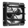 VEVOR 10 Inch Shutter Exhaust Fan Wall Mounted Automatic Louvers EC Motor, Steel Housing, Temperature & Humidity Controller, Ventilation & Cooling for Attic, Garage, Barn, Greenhouse, Workshop, Black