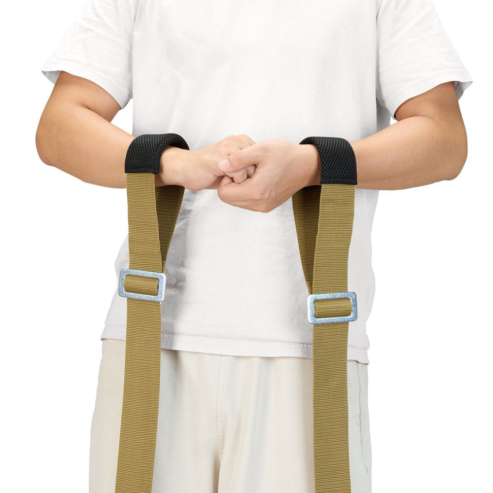 VEVOR Moving Straps, Supports up to 1000 lbs, 2-Person Lifting and Moving System with 2 Harness Straps & 2 Load-bearing Straps, Adjustable Lifting Straps for Moving Furniture Appliances Mattresses
