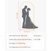 VEVOR Arch Backdrop Stand, 6.6 x 3.3 ft, Stable Structure, Easy Assembly, 1 Piece Gold Metal Arch Backdrop Stand for Wedding, Birthday Party, Graduation, Holiday Celebration, and Ceremony Decoration