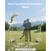 VEVOR Arch Backdrop Stand, Set of 2, 7.2 ft and 6 ft, Stable Structure, Easy Assembly, Gold Metal Arch Backdrop Stand for Wedding, Birthday Party, Graduation, Celebration, and Ceremony Decoration