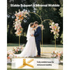 VEVOR Arch Backdrop Stand, Set of 2, 7.2 ft and 6 ft, Stable Structure, Easy Assembly, Gold Metal Arch Backdrop Stand for Wedding, Birthday Party, Graduation, Celebration, and Ceremony Decoration