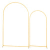 VEVOR Arch Backdrop Stand, Set of 2, 7.2 ft and 6 ft, Stable Structure, Easy Assembly, Gold Metal Arch Backdrop Stand for Wedding, Birthday Party, Graduation, Celebration, and Ceremony Decoration