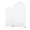 VEVOR Arch Backdrop Stand, Set of 2, 7.2 ft and 6 ft, Stable Structure, Easy Assembly, Gold Metal Arch Backdrop Stand with Cover for Wedding, Birthday Party, Celebration, and Ceremony Decoration