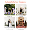 VEVOR Arch Backdrop Stand, Set of 3, 6/5/4 ft, Stable Structure, Easy Assembly, Gold Metal Arch Backdrop Stand for Wedding, Birthday Party, Graduation, Holiday Celebration, and Ceremony Decoration