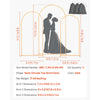 VEVOR Arch Backdrop Stand, Set of 3, 7.2/6.6/6 ft, Stable Structure, Easy Assembly, Gold Metal Arch Backdrop Stand for Wedding, Birthday Party, Graduation, Holiday Celebration, and Ceremony Decoration