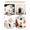 VEVOR Arch Backdrop Stand, Set of 3, 6/5/4 ft, Stable Structure, Easy Assembly, Gold Metal Arch Backdrop Stand with Cover, for Wedding, Birthday Party, Graduation, Celebration, and Ceremony Decoration
