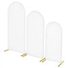 VEVOR Arch Backdrop Stand, Set of 3, 6/5/4 ft, Stable Structure, Easy Assembly, Gold Metal Arch Backdrop Stand with Cover, for Wedding, Birthday Party, Graduation, Celebration, and Ceremony Decoration