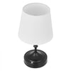 VEVOR Cordless Table Lamp, 5200mAh Built-in Rechargeable Battery Small Desk Lamp, 3-Level Brightness, Fabric Shade, 2700-3000K Color Temperature, Table Light for Restaurant, Bedroom, Bars, Black