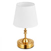 VEVOR Cordless Table Lamp, 5200mAh Built-in Rechargeable Battery Small Desk Lamp, 3-Level Brightness, Fabric Shade, 2700-3000K Color Temperature, Table Light for Restaurant, Bedroom, Bars, Gold