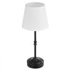 VEVOR Cordless Table Lamp, 5200mAh Built-in Rechargeable Battery Desk Lamp, 3-Level Brightness, Fabric Shade, 2700-3000K Color Temperature, Table Light for Restaurant, Bedroom, Bar Counter, Black
