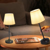 VEVOR Cordless Table Lamp, 2 Pack, 5200mAh Built-in Rechargeable Battery Desk Lamp, 3-Level Brightness, Fabric Shade, 2700-3000K Color Temperature, Table Light for Restaurant, Bedroom, Bars, Black
