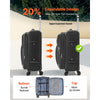 VEVOR Softside Expandable Luggage with Spinner Wheels, 24-Inch Softside Checked Medium Luggage, Lightweight Checked Suitcase with Expandable Zippered Pocket and TSA Lock, Black